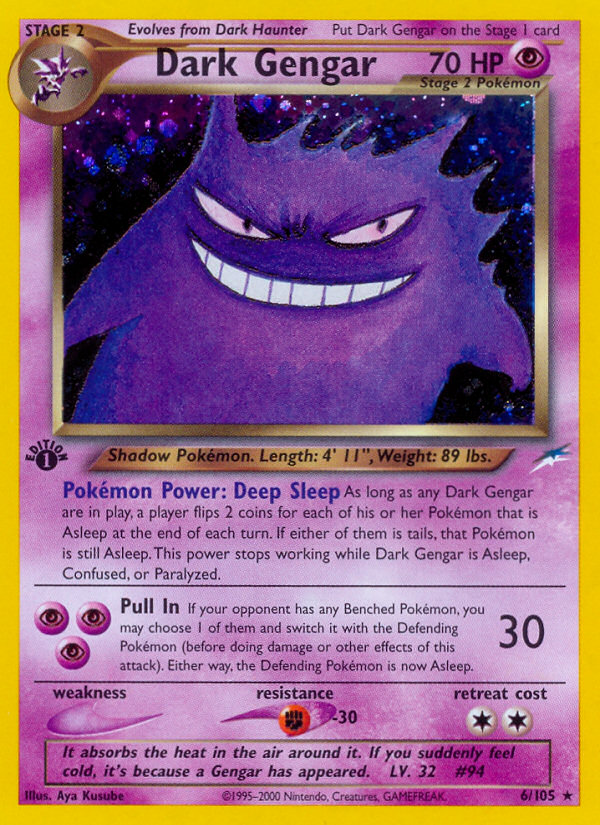 Dark Gengar (6/105) [Neo Destiny 1st Edition] | Total Play