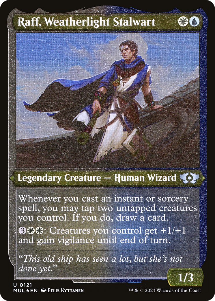 Raff, Weatherlight Stalwart (Foil Etched) [Multiverse Legends] | Total Play