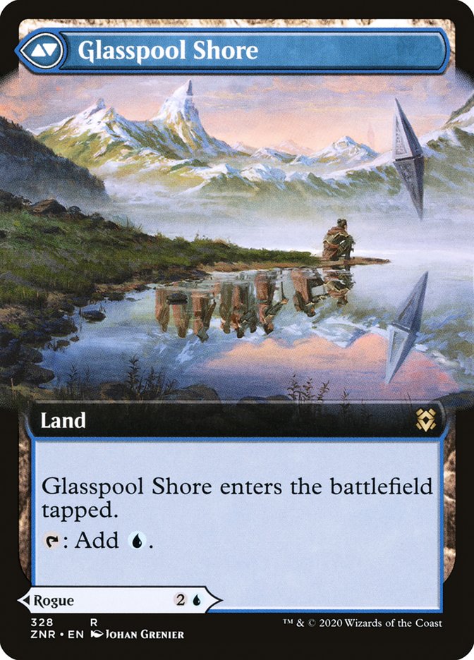 Glasspool Mimic // Glasspool Shore (Extended Art) [Zendikar Rising] | Total Play