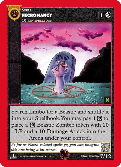 Necromancy (Kickstarter Edition) [Hopkinsville Goblin King Starter Deck] | Total Play