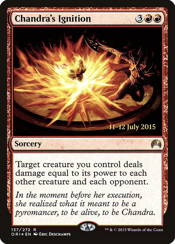 Chandra's Ignition [Magic Origins Prerelease Promos] | Total Play