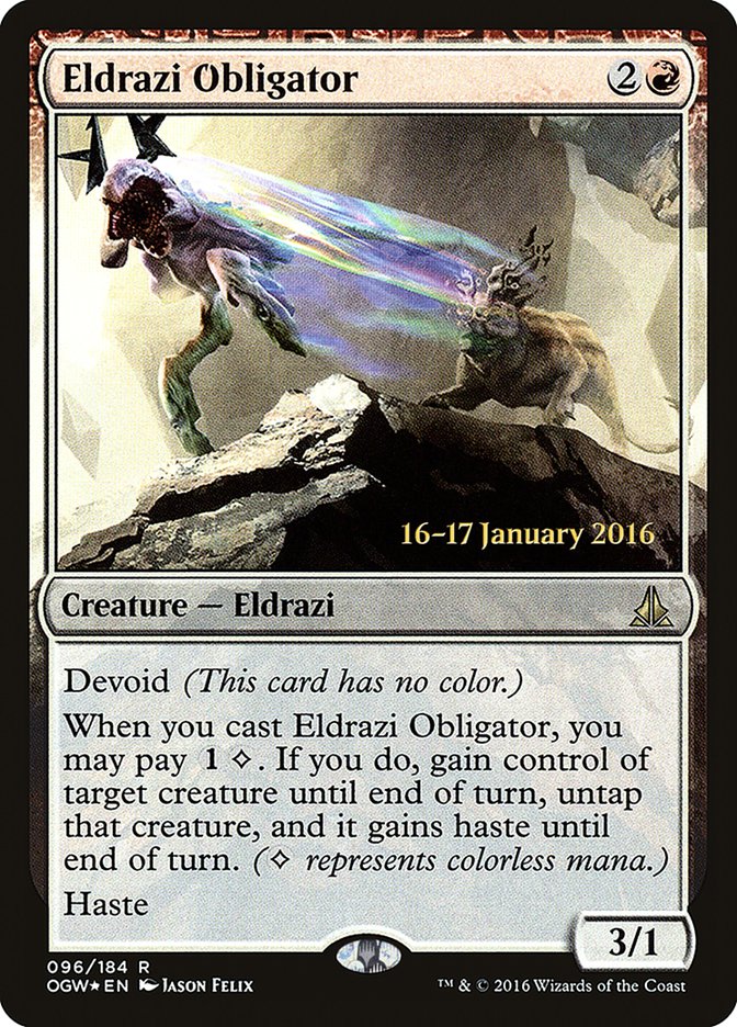 Eldrazi Obligator [Oath of the Gatewatch Prerelease Promos] | Total Play