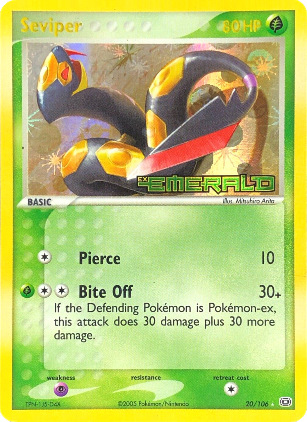 Seviper (20/106) (Stamped) [EX: Emerald] | Total Play