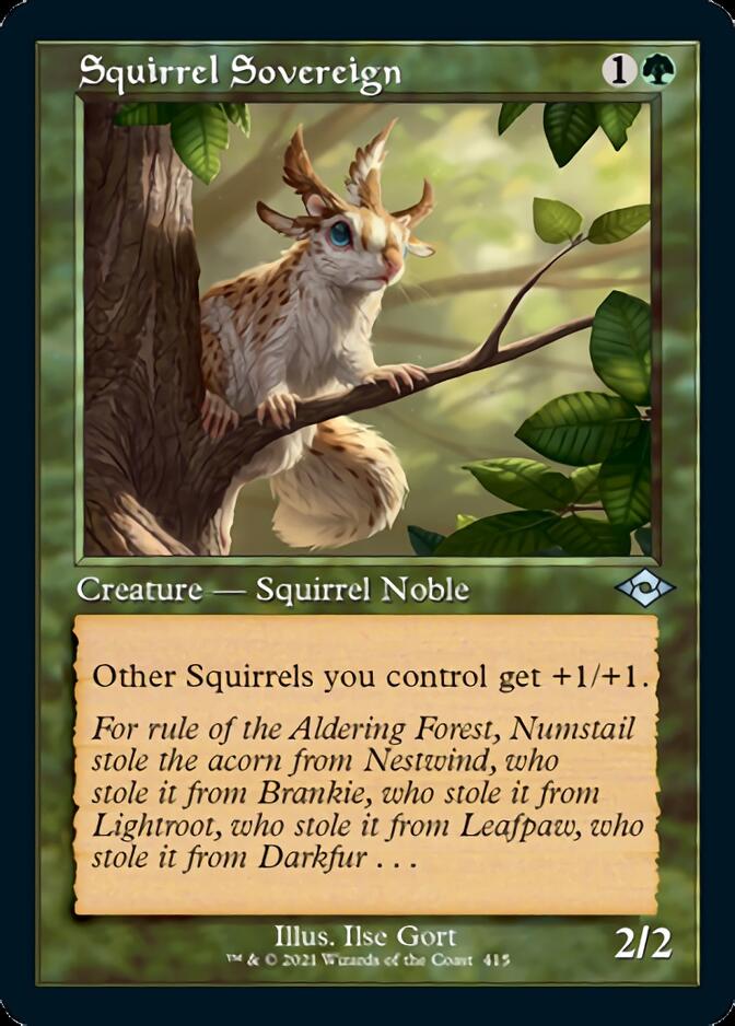 Squirrel Sovereign (Retro Foil Etched) [Modern Horizons 2] | Total Play