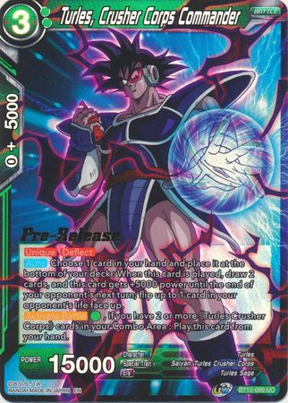 Turles, Crusher Corps Commander (BT12-069) [Vicious Rejuvenation Prerelease Promos] | Total Play