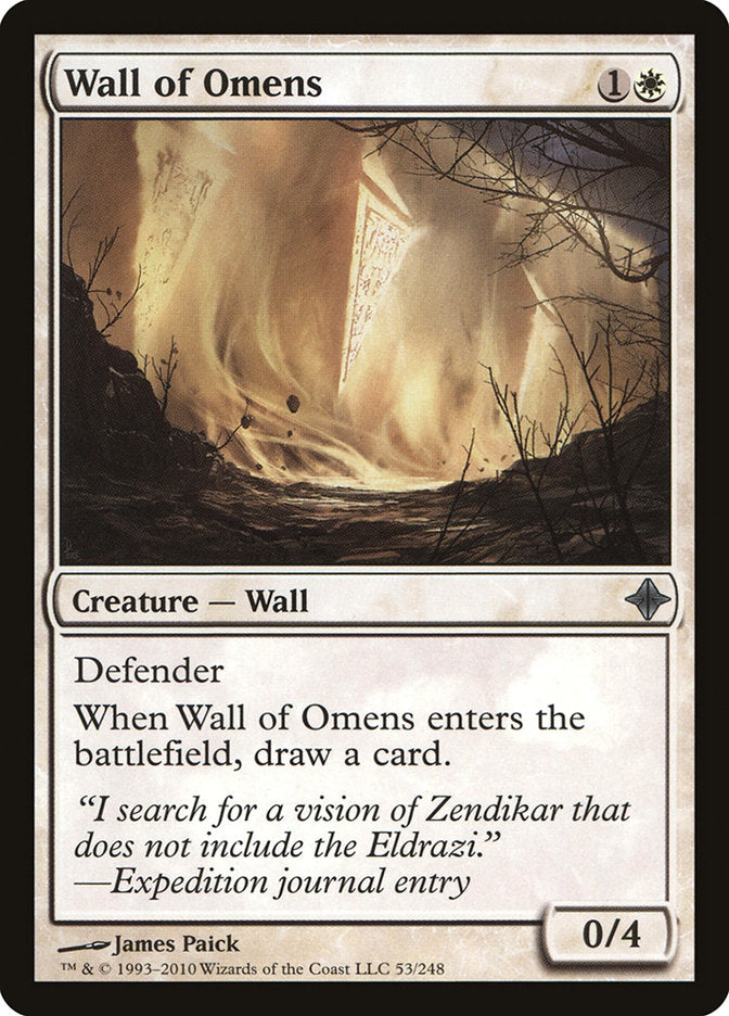 Wall of Omens [Rise of the Eldrazi] | Total Play