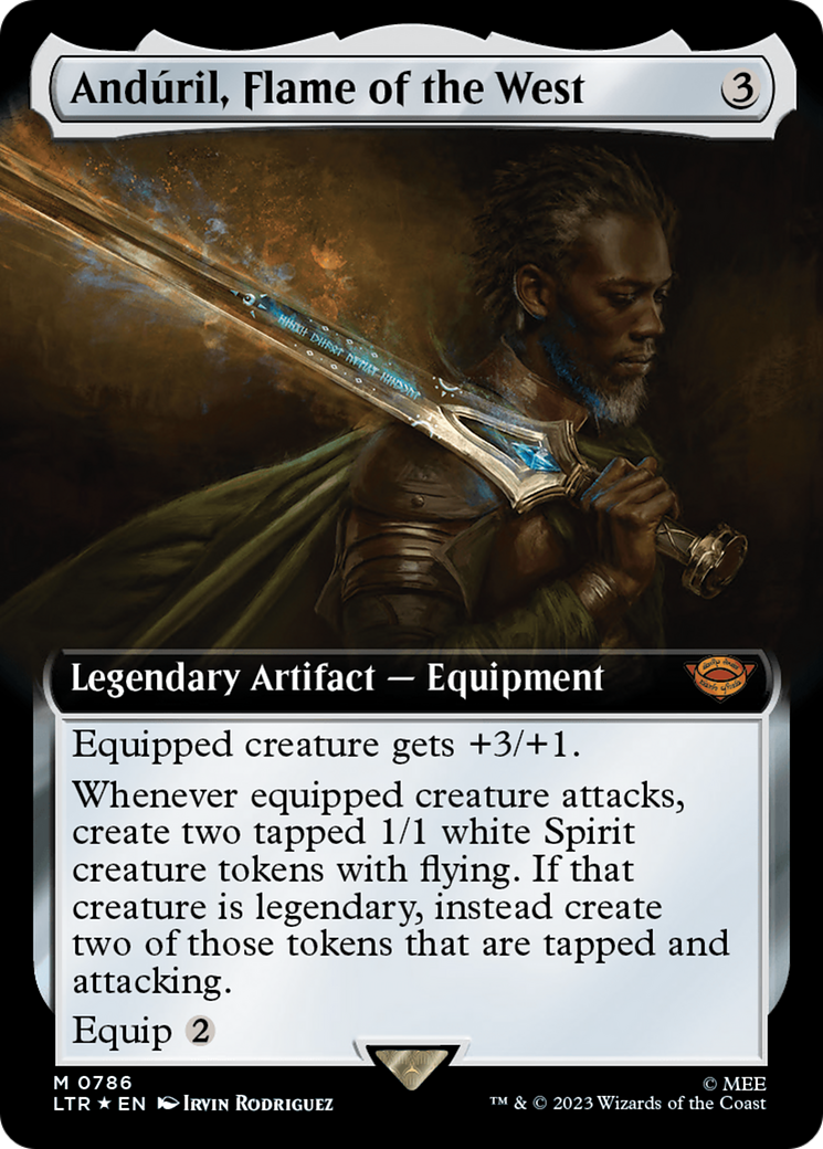 Anduril, Flame of the West (Extended Art) (Surge Foil) [The Lord of the Rings: Tales of Middle-Earth] | Total Play