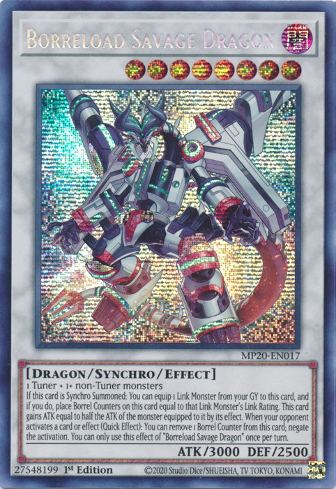 Borreload Savage Dragon [MP20-EN017] Prismatic Secret Rare | Total Play