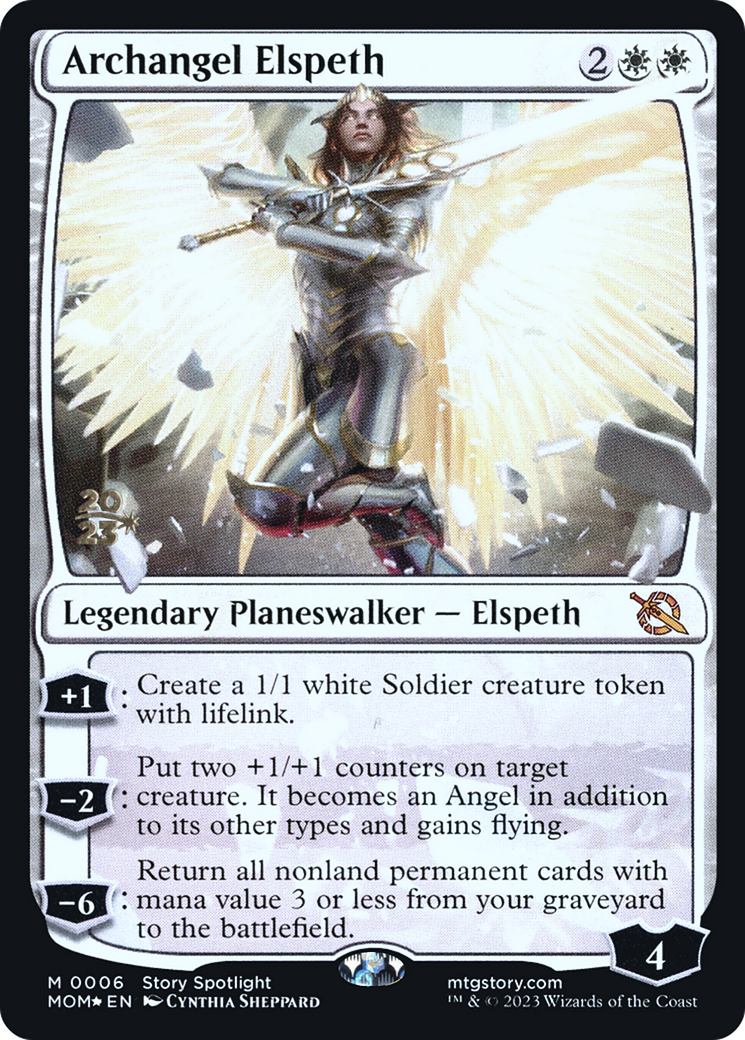 Archangel Elspeth [March of the Machine Prerelease Promos] | Total Play