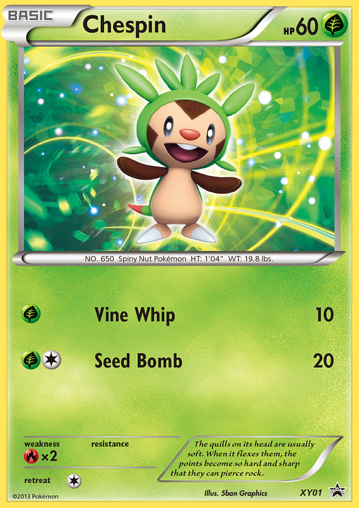 Chespin (XY01) [XY: Black Star Promos] | Total Play