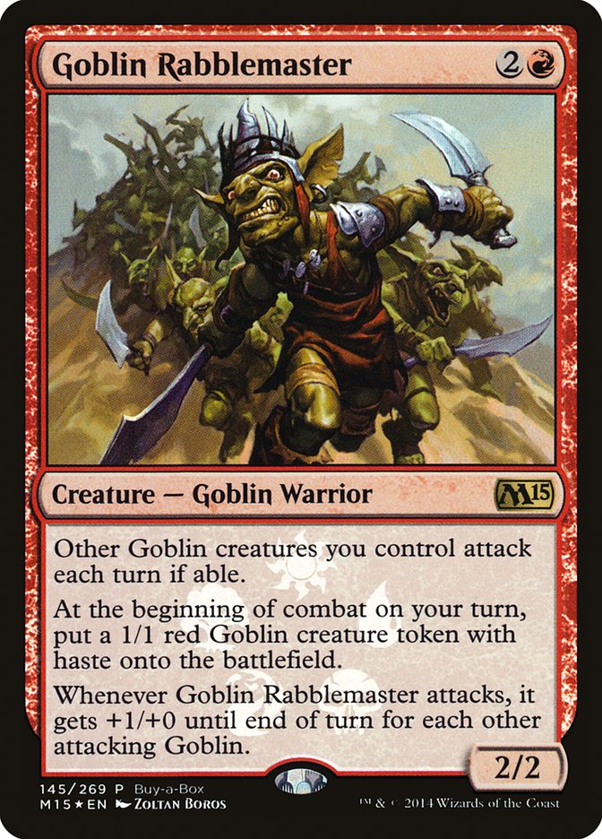 Goblin Rabblemaster (Buy-A-Box) [Magic 2015 Promos] | Total Play