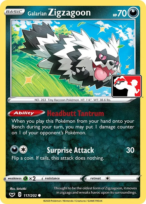 Galarian Zigzagoon (117/202) [Prize Pack Series One] | Total Play