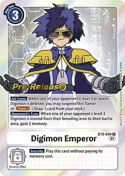 Digimon Emperor [BT8-094] [New Awakening Pre-Release Promos] | Total Play