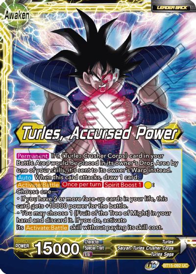 Turles // Turles, Accursed Power (BT15-092) [Saiyan Showdown] | Total Play