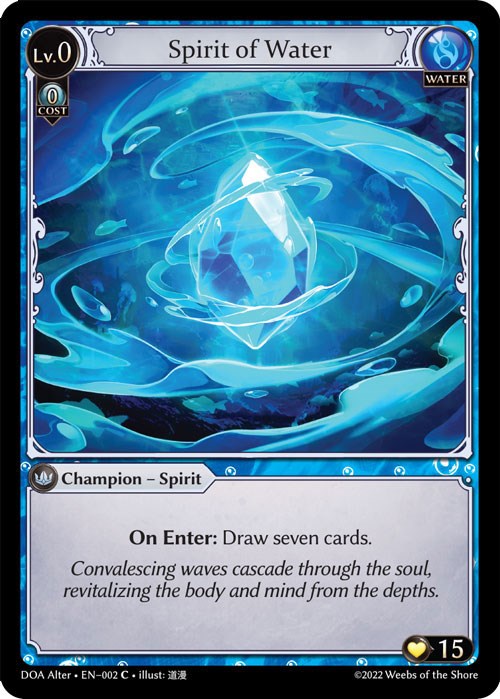 Spirit of Water (002) [Dawn of Ashes: Alter Edition] | Total Play