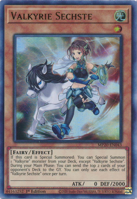 Valkyrie Sechste [MP20-EN043] Ultra Rare | Total Play