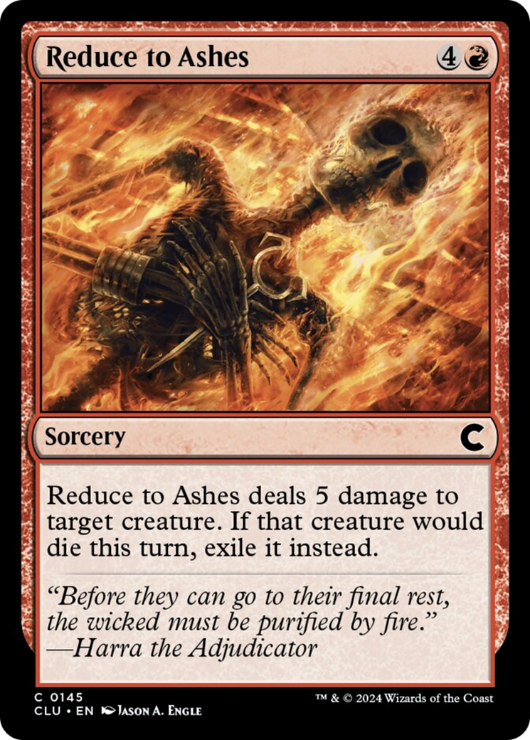 Reduce to Ashes [Ravnica: Clue Edition] | Total Play