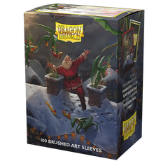Dragon Shield: Standard 100ct Brushed Art Sleeves - Christmas (2023) | Total Play
