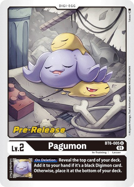 Pagumon [BT6-005] [Double Diamond Pre-Release Cards] | Total Play