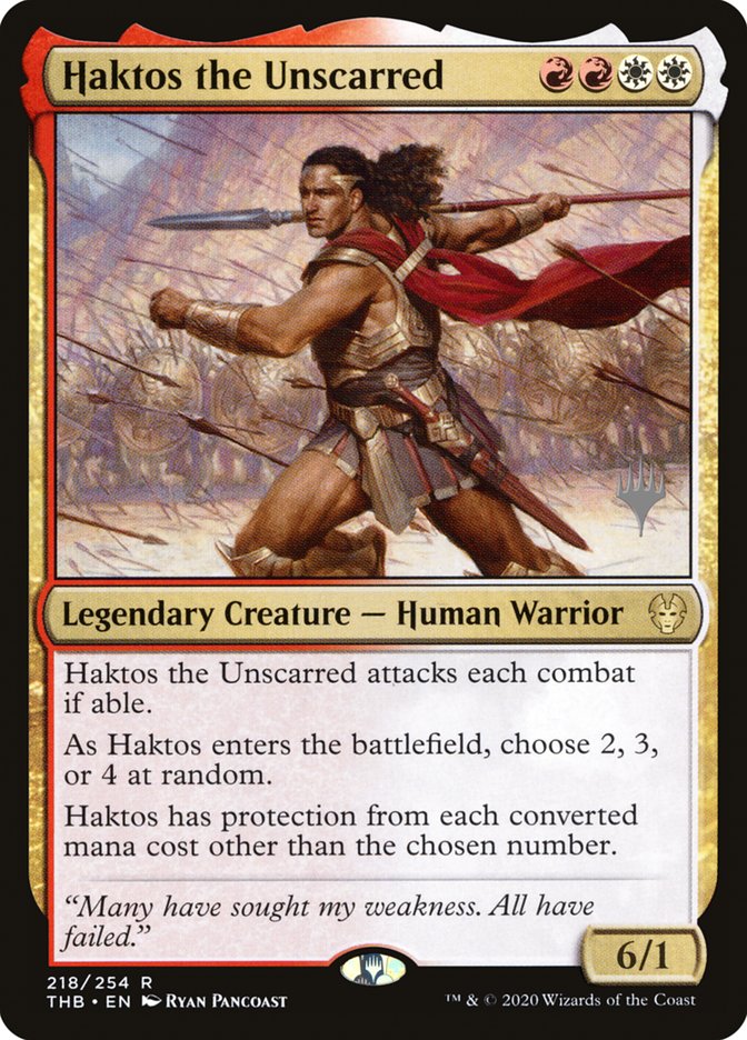 Haktos the Unscarred (Promo Pack) [Theros Beyond Death Promos] | Total Play