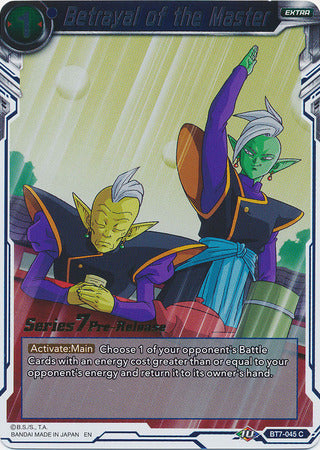 Betrayal of the Master (BT7-045_PR) [Assault of the Saiyans Prerelease Promos] | Total Play