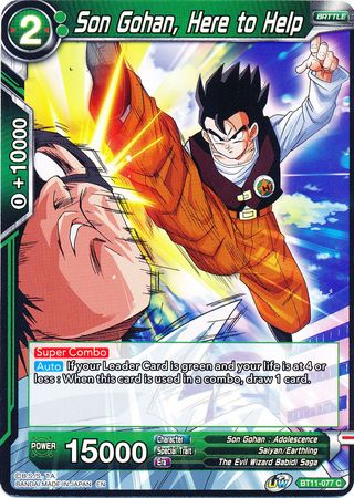 Son Gohan, Here to Help (BT11-077) [Vermilion Bloodline] | Total Play
