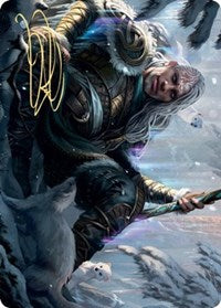 Jorn, God of Winter Art Card (Gold-Stamped Signature) [Kaldheim Art Series] | Total Play