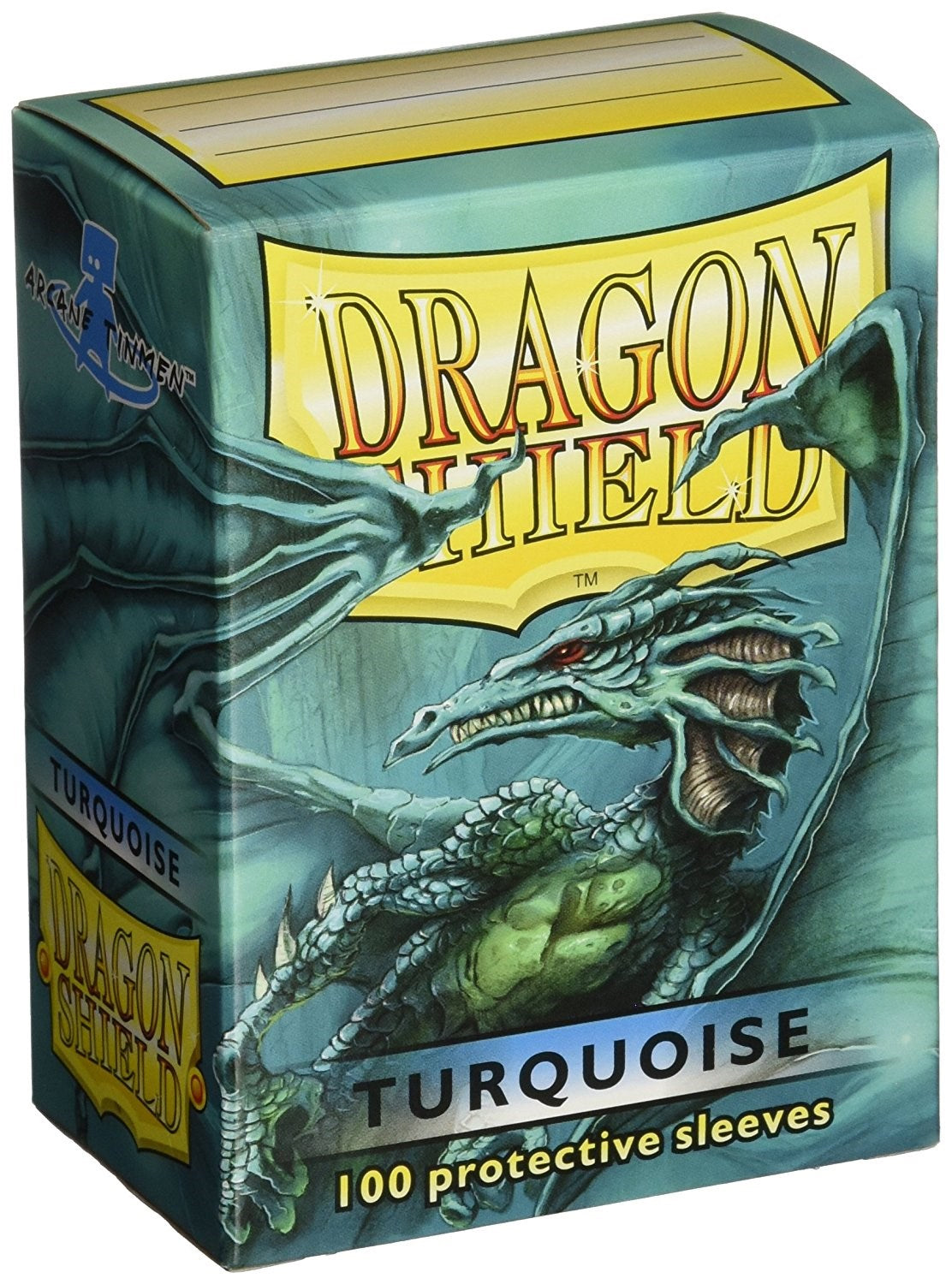 Dragon Shield: Standard 100ct Sleeves - Turquoise (Classic) (Older Box Art) | Total Play
