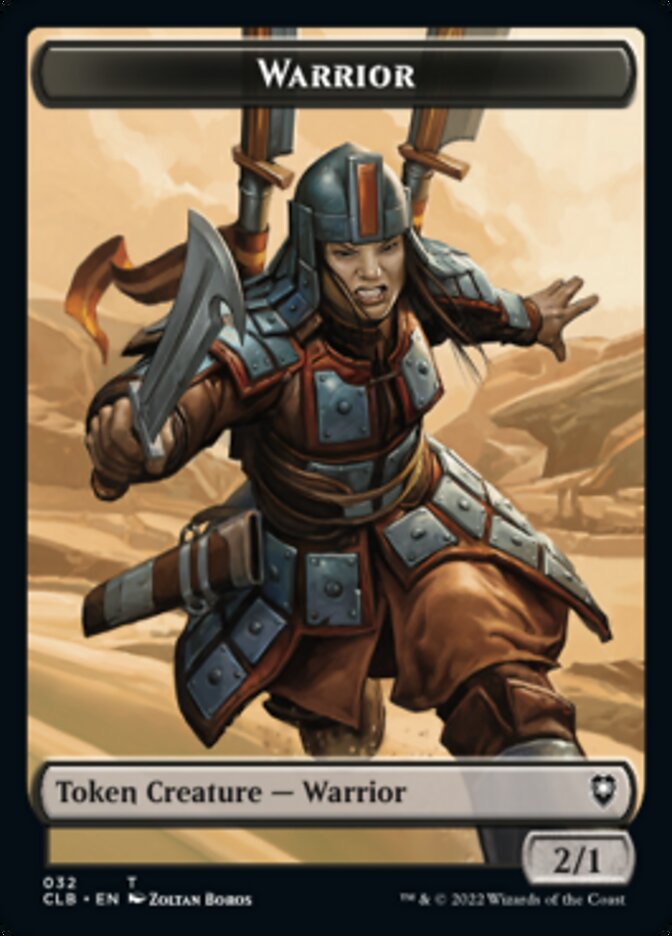 Warrior // Inkling Double-Sided Token [Commander Legends: Battle for Baldur's Gate Tokens] | Total Play