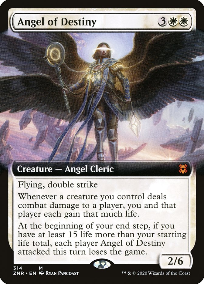 Angel of Destiny (Extended Art) [Zendikar Rising] | Total Play