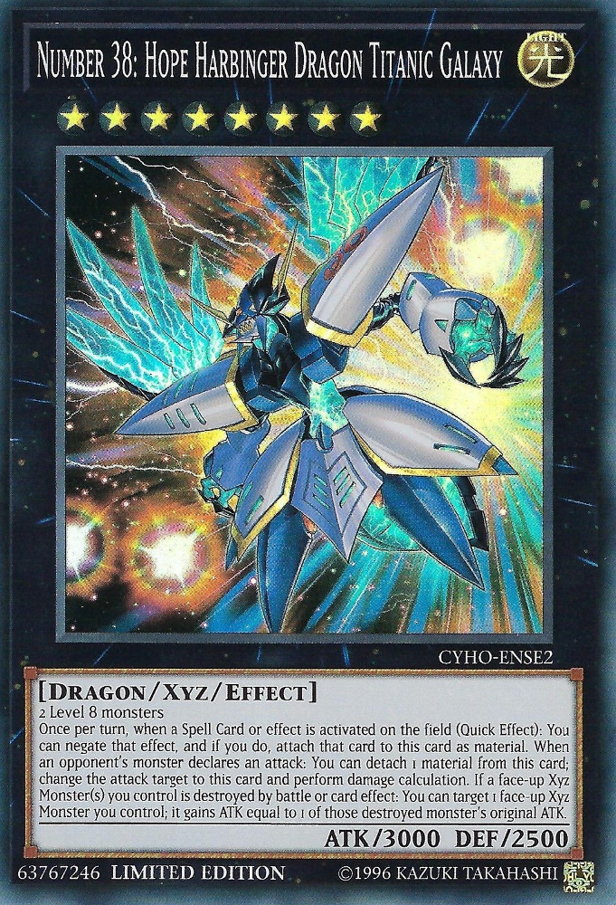 Number 38: Hope Harbinger Dragon Titanic Galaxy [CYHO-ENSE2] Super Rare | Total Play