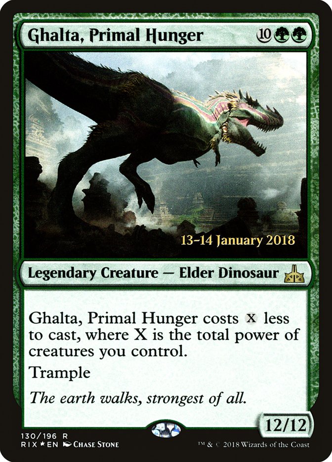 Ghalta, Primal Hunger [Rivals of Ixalan Prerelease Promos] | Total Play