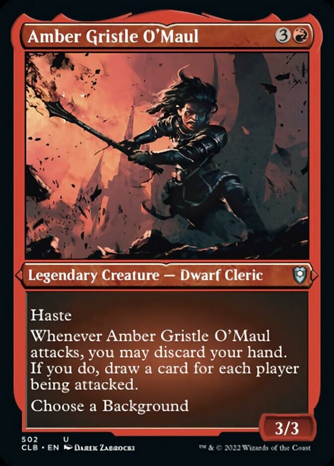Amber Gristle O'Maul (Foil Etched) [Commander Legends: Battle for Baldur's Gate] | Total Play