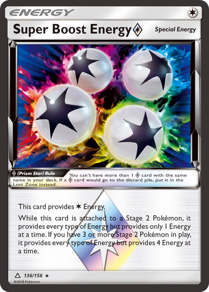 Super Boost Energy (136/156) (Prism Star) [Sun & Moon: Ultra Prism] | Total Play
