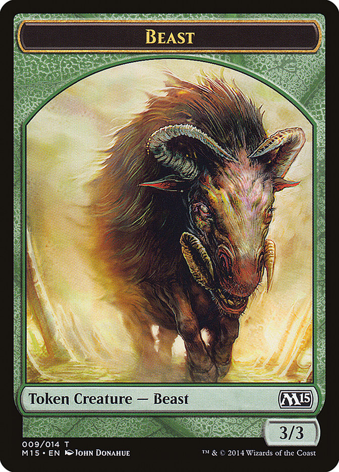 Beast Token (009/014) [Magic 2015 Tokens] | Total Play