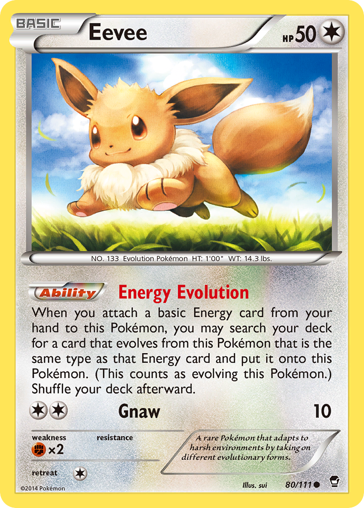 Eevee (80/111) [XY: Furious Fists] | Total Play