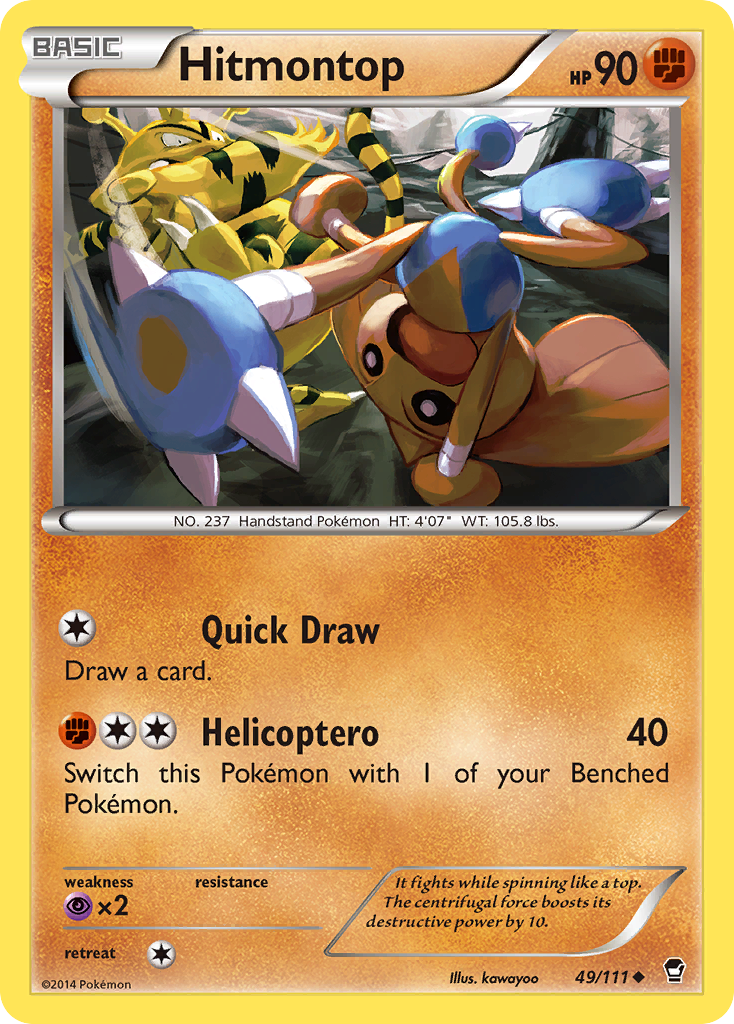 Hitmontop (49/111) [XY: Furious Fists] | Total Play