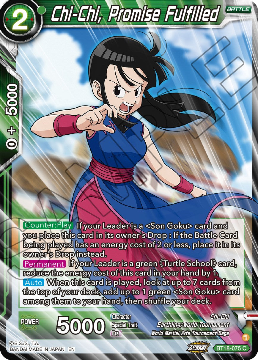 Chi-Chi, Promise Fulfilled (BT18-075) [Dawn of the Z-Legends] | Total Play