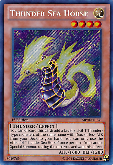 Thunder Sea Horse [ABYR-EN098] Secret Rare | Total Play