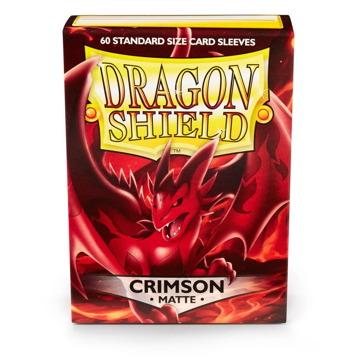 Dragon Shield: Standard 60ct Sleeves - Crimson (Matte) | Total Play
