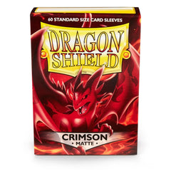 Dragon Shield: Standard 60ct Sleeves - Crimson (Matte) | Total Play