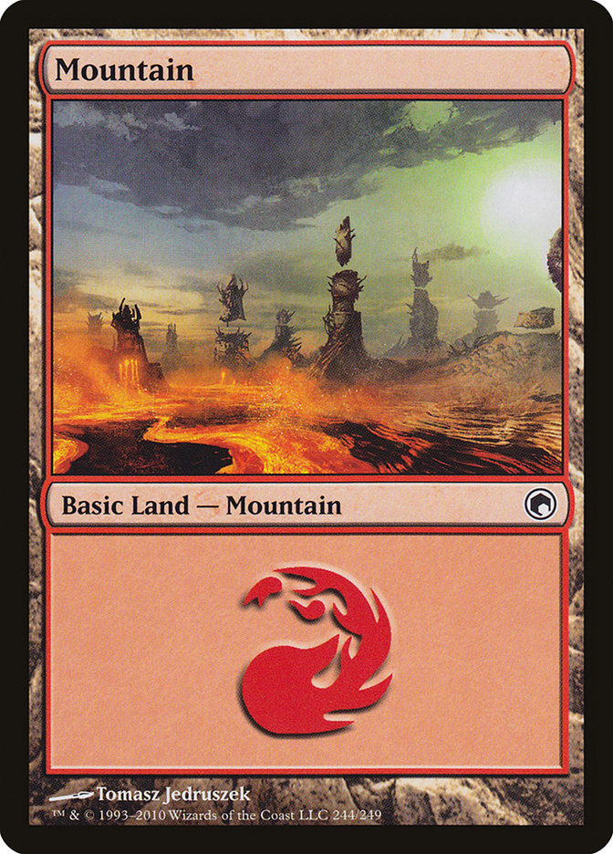 Mountain (244) [Scars of Mirrodin] | Total Play