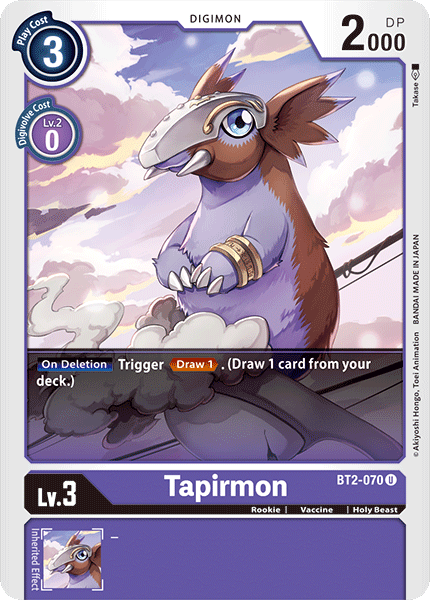 Tapirmon [BT2-070] [Release Special Booster Ver.1.0] | Total Play