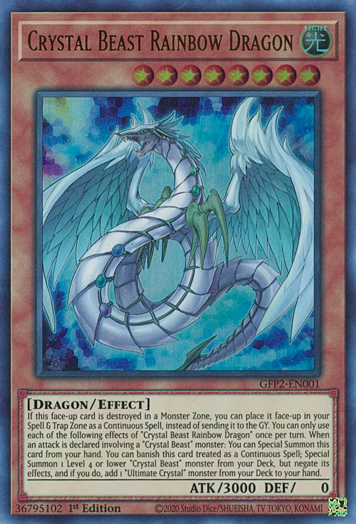 Crystal Beast Rainbow Dragon [GFP2-EN001] Ultra Rare | Total Play