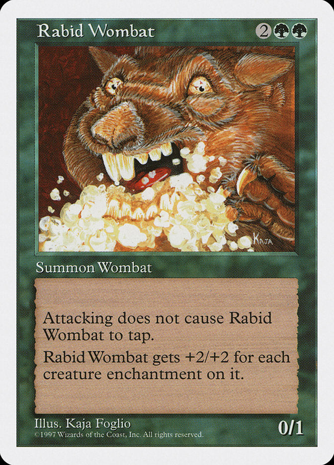 Rabid Wombat [Fifth Edition] | Total Play