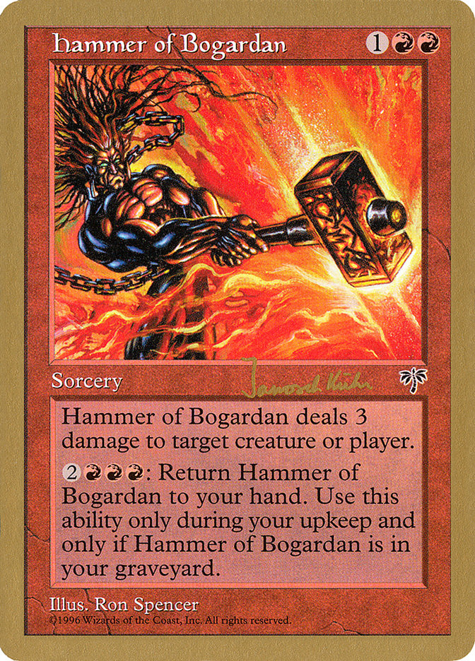 Hammer of Bogardan (Janosch Kuhn) [World Championship Decks 1997] | Total Play