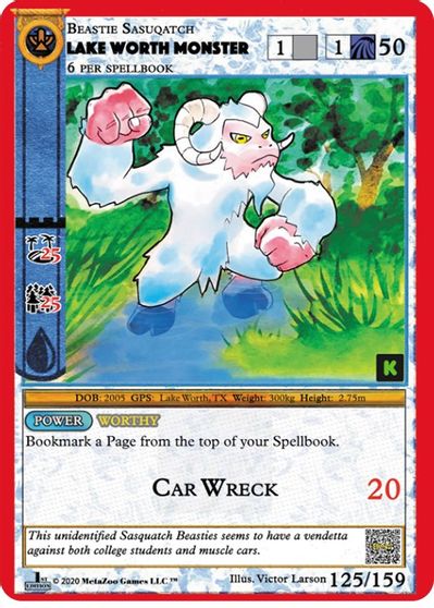 Lake Worth Monster [Cryptid Nation: Kickstarter Edition] | Total Play