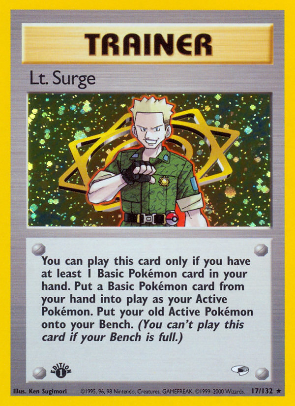 Lt. Surge (17/132) [Gym Heroes 1st Edition] | Total Play