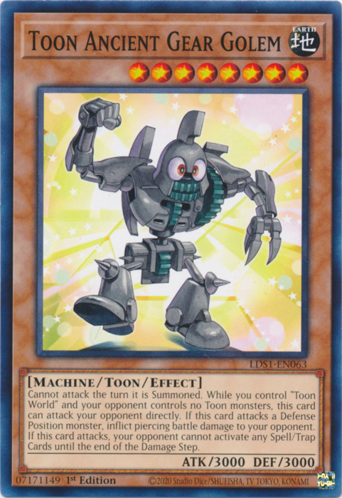 Toon Ancient Gear Golem [LDS1-EN063] Common | Total Play