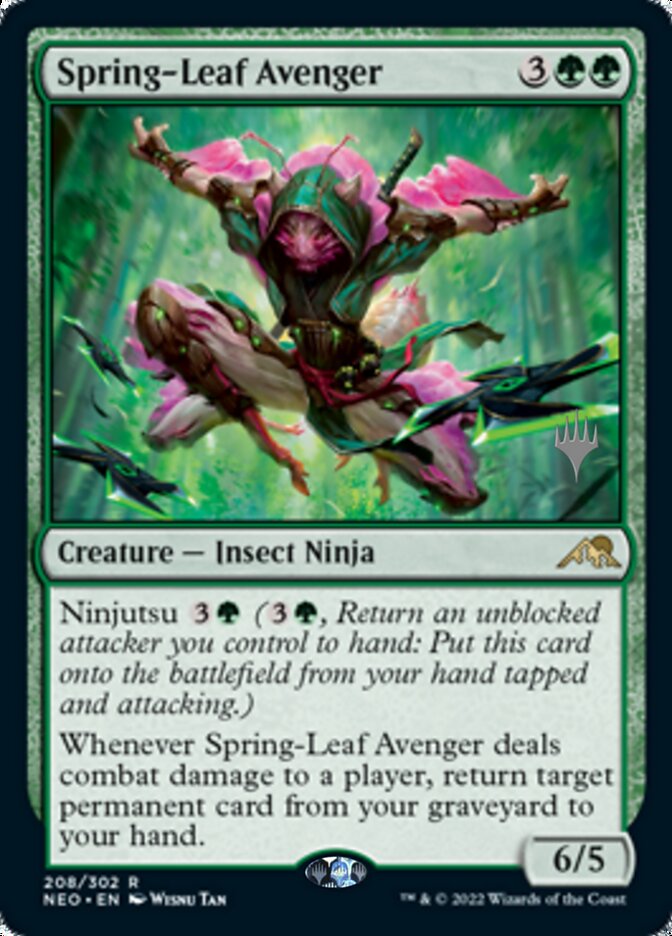 Spring-Leaf Avenger (Promo Pack) [Kamigawa: Neon Dynasty Promos] | Total Play